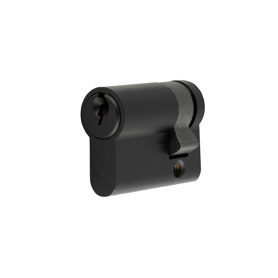 5 Pin 45mm Euro Single Cylinder - 35 + 10mm - Matt Black - Keyed to Differ