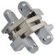 Concealed Hinge - 117 x 28mm - Satin Chrome - Pair