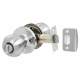 Satin Chrome Bala Hotel Bathroom Mortice Door Knobset - 65mm Rose Diameter