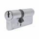 1 Star 6 Pin Kitemarked 90mm Euro Double Cylinder - 35 + 55mm - Satin Chrome - Keyed to Differ