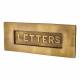 Marcus Embossed Letter Plate - 254 x 102mm - Antique Brass