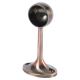 25mm Wardrobe Hanging Rail End Bracket - Antique Copper