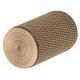 Knurled Cylinder Cabinet Knob - 18mm Diameter - Antique Brass
