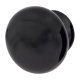 Ceramic/Porcelain Round Cabinet Knob - 40mm Diameter - Black