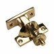 Brighton Screw Pattern Sash Window Fastener - 58 x 22mm - Polished Brass