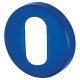 Nylon Escutcheon - 52mm Diameter - Oval - Cobalt Blue - Pair