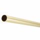 19mm Round Steel Hanging Rail Tube - 914mm Length - Polished Brass
