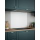 Self Adhesive Glass Kitchen Splashback - 750 x 900mm - Ice White