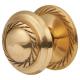 Budget Georgian Round Cabinet Knob - 35mm Diameter - Polished Brass