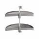 1/2 Tray Carousel Set - Cabinet Width 800mm - Grey Plastic