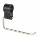 Clip on Toilet Roll Holder - 165 x 32 x 120mm - Polished Stainless Steel