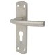 Satin Stainless Steel Arched Euro Lock Door Handles - 172 x 44mm