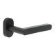 Black uPVC Multipoint Door Handles on Oval Rose - CR-101 Range