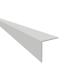 2500mm Self-Adhesive Plastic Angle - Equal Sided - 15 x 15 x 1mm - White