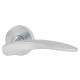 Satin Chrome Door Handles on Round Rose - Vecta Range