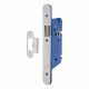 Architectural DIN Latch - 85mm Case - 60mm Backset - Radius - Polished Stainless Steel
