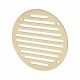 Circular Slotted Vent - 127mm - 4145mm² Free Air Flow - Polished Brass