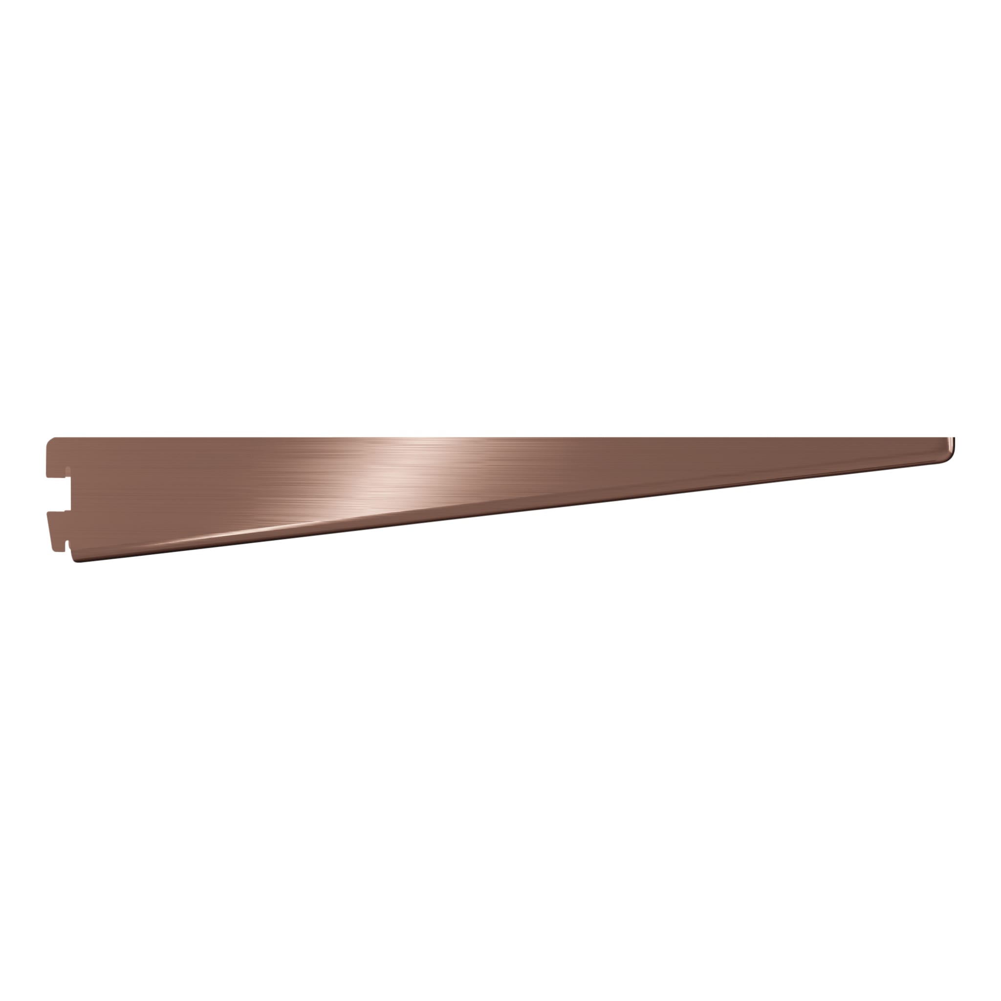 Twin Slot Shelf Bracket - 470mm Length - Antique Copper