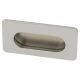 Rectangular Flush Cabinet Pull Handle - 74 x 39mm - Polished Chrome
