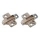 CLIP Cruciform Cabinet Mounting Plate - Screw On - 3mm Spacing - Zinc Diecast - Pair