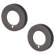 Privacy Rose Cover - 52mm Diameter - Black Nickel