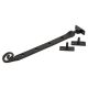 Curly Tail Casement Window Stay - 10"/250mm Length - Smooth Black