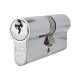 5 Pin 70mm Euro Double Cylinder - 35 + 35mm - Polished Chrome - Master Keyed