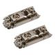 CLIP Expando Cabinet Mounting Plate - 0mm Spacing - Nickel Plated - Pair