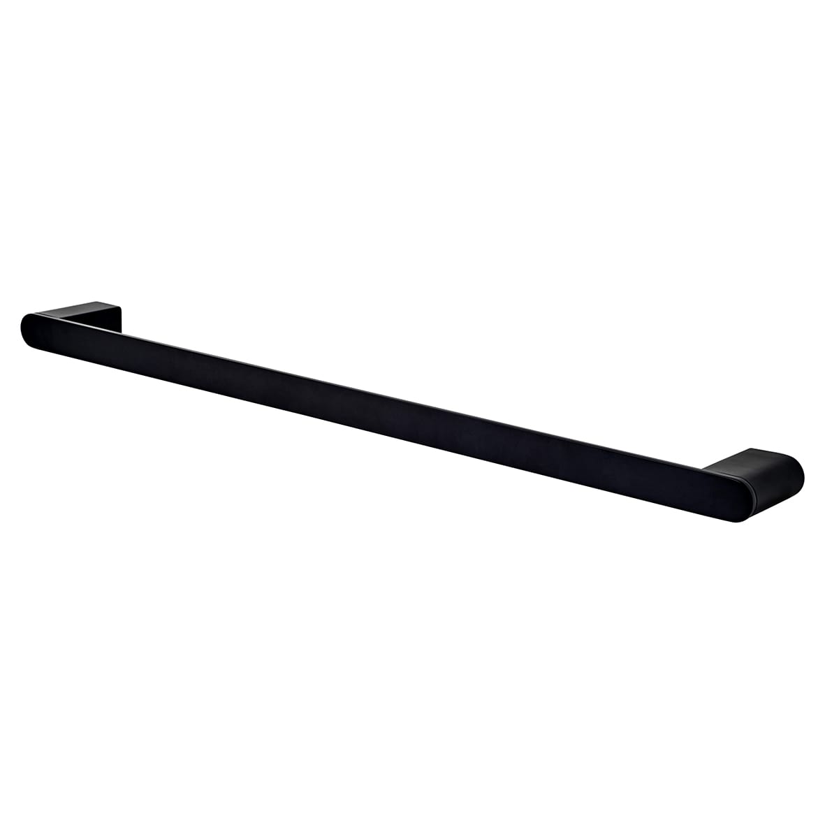 Designer Square Towel Rail - 600 x 65 x 26mm - Matt Black