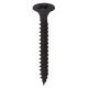 Fine Thread Bugle Head Drywall Screws - 3.5 x 32mm - Dark Grey Phosphate - Pack of 200