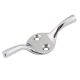 Twin Horn Cleat Hook - 75mm Length - Polished Chrome