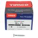 Twin Threaded Pozi Countersunk Wood Screws - 10 x 1 1/2" - Zinc Plated - Pack of 200