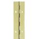 Steel Continuous Piano Hinge - 1800 x 38 x 0.7mm - Polished Brass