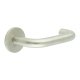 Satin Stainless Steel Fixed Dead 19mm Return to Door Handles on Round Rose - CR-106 Range