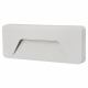 LED PathLux 3W LED Rectangular Surface Outdoor Brick Light - - 3000K - Matt White