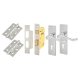 Polished Chrome Victorian Scroll 3 Lever Sashlock Door Handles Pack