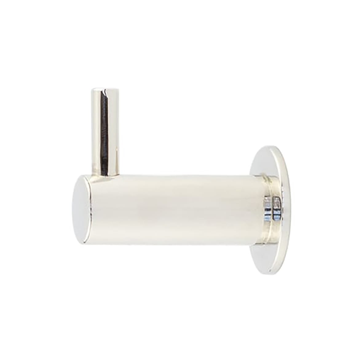 Single Coat Hook - 37 x 24mm - Polished Nickel
