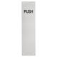 Aluminium Finger Plate - Push - 300 x 75 x 1.5mm - Satin Anodised