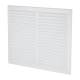 Louvre Vent - 271 x 247mm - 26500mm² Free Air Flow - White Plastic