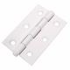 Loose Pin Steel Butt Door Hinge - 75 x 50mm - White - Pair