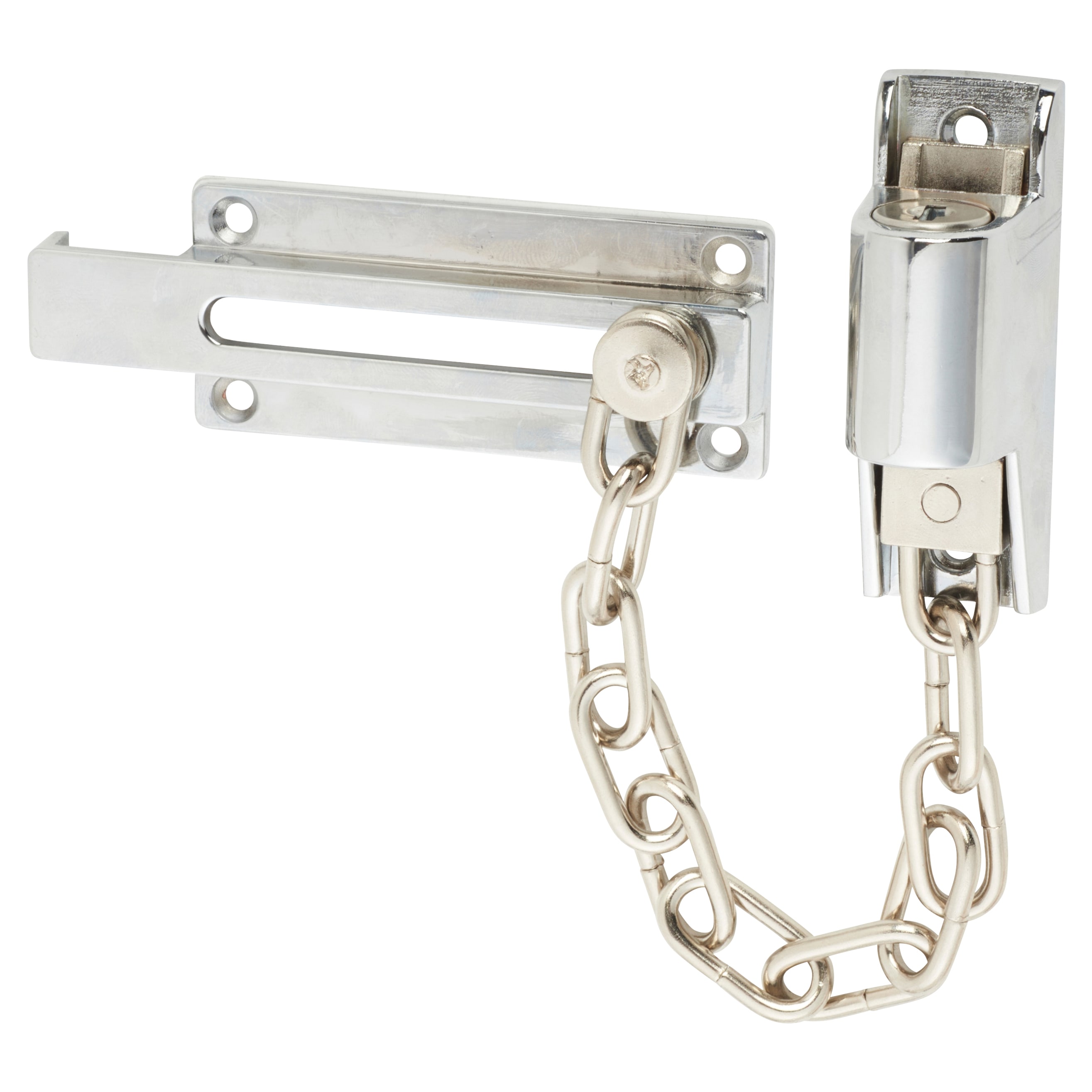 Locking Door Chain - Polished Chrome