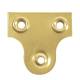 Glass / Mirror Fixing Plate - 19mm Width - Electro Brass - Pack of 10