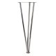3 Bar Table Leg - 154 x 710mm - 100kg Maximum Weight - Polished Chrome