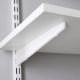Twin Slot Shelving System - Shelf Bracket for Solid Shelving - 220mm Length - White