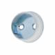 19mm Invisifix Hanging Rail End Socket - White - Pack of 2