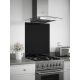 Self Adhesive Glass Kitchen Splashback - 750 x 600mm - Black Sparkle