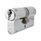 10 Pin 70mm Euro Double Cylinder - 35 + 35mm - Polished Chrome - Keyed to Differ
