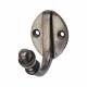 Single Robe Hook - 58 x 38mm - Pewter