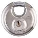 Disc Padlock - 70mm Body - 17 x 17.5mm Shackle - Keyed to Differ - Silver