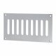 Plain Slotted Vent - 165 x 89mm - 3040mm² Free Air Flow - Polished Stainless Steel